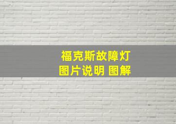 福克斯故障灯图片说明 图解